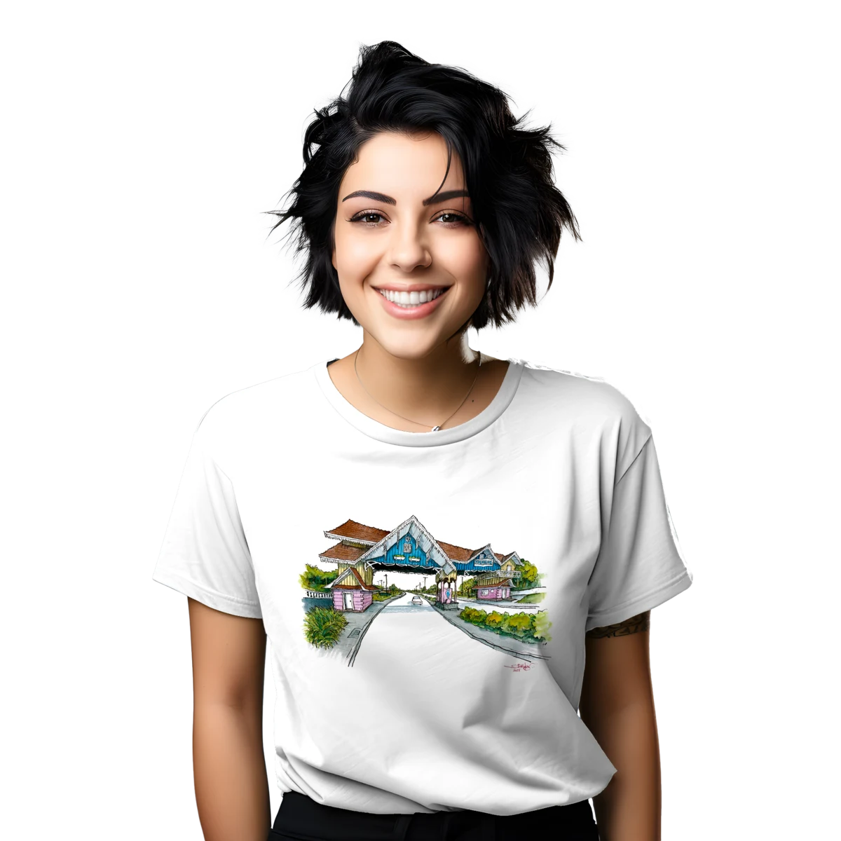 Camiseta Leve Araucária com estampa do Portal Polonês